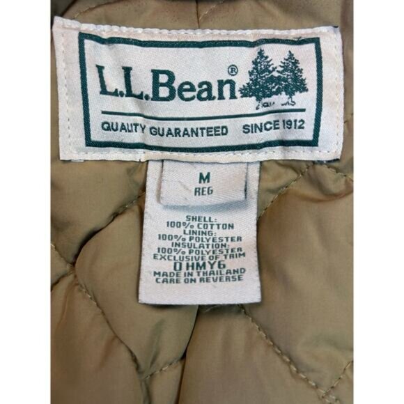 Vintage LL Bean Barn Jacket RED Medium - Picture 10 of 11